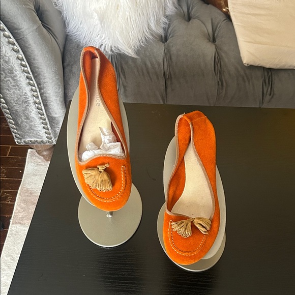 Sundance Shoes - Sundance Orange Tassel Loafers